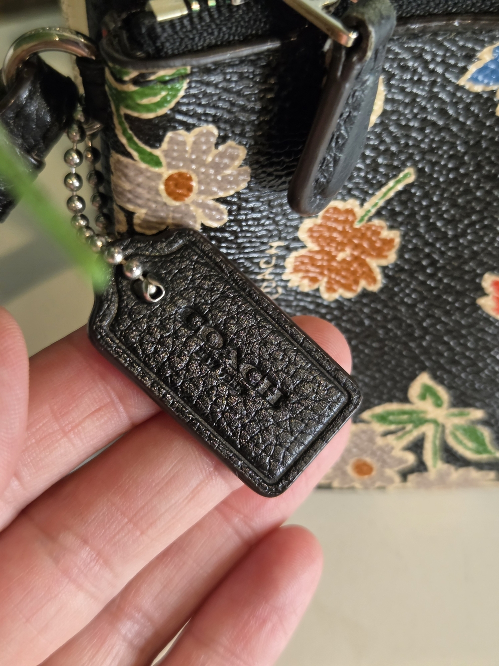 Coach Black Floral Wristlet Clutch - Picture 5 of 12